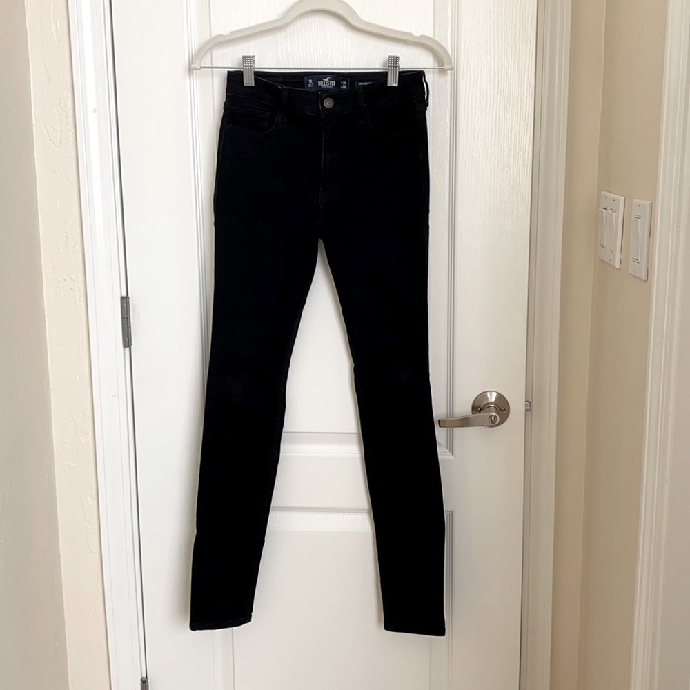 Hollister High Rise Super Skinny Jeans Black 1 25